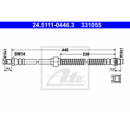 24.5111-0446.3 Brake Hose