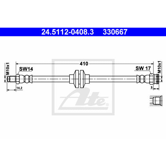 24.5112-0408.3 Brake Hose