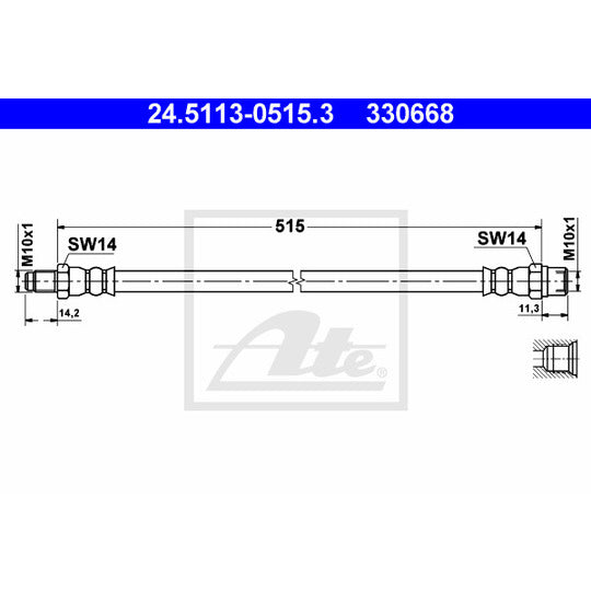 24.5113-0515.3 Brake Hose