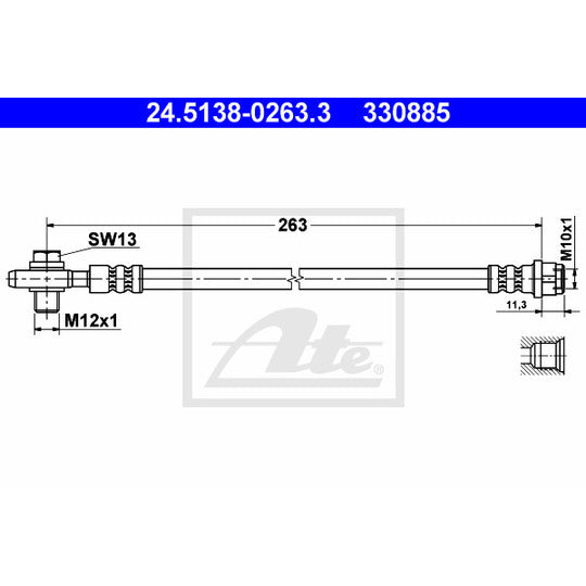 24.5138-0263.3 Brake Hose