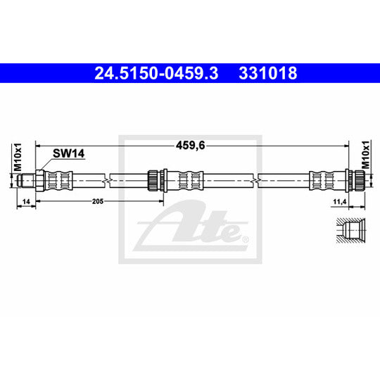 24.5150-0459.3 Brake Hose