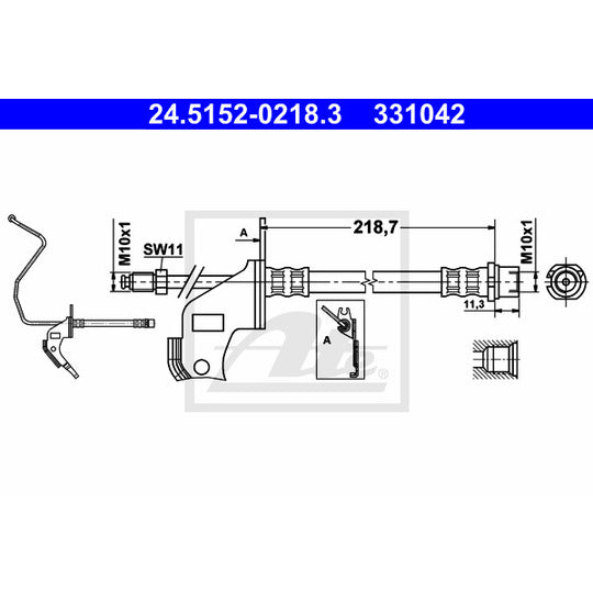 24.5152-0218.3 Brake Hose