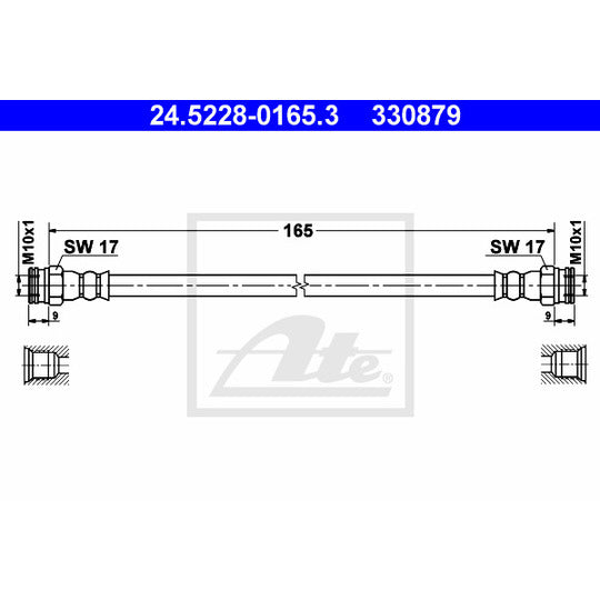 24.5228-0165.3 Brake Hose