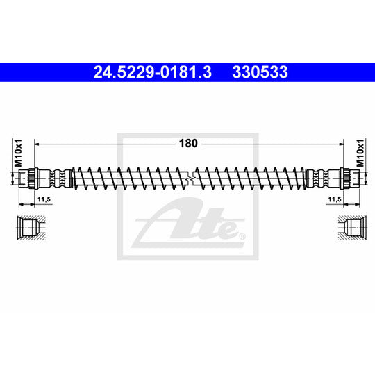 24.5229-0181.3 Brake Hose