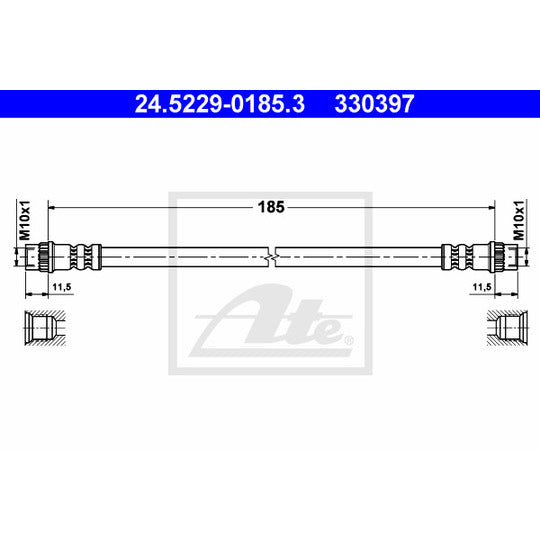 24.5229-0185.3 Brake Hose