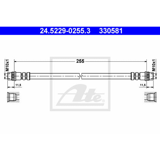 24.5229-0255.3 Brake Hose