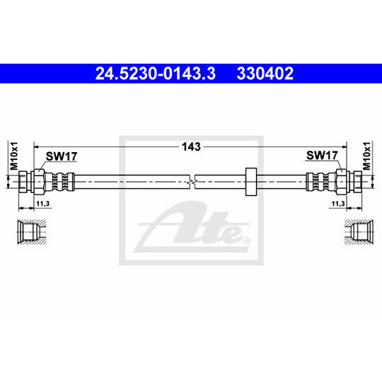 24.5230-0143.3 Brake Hose