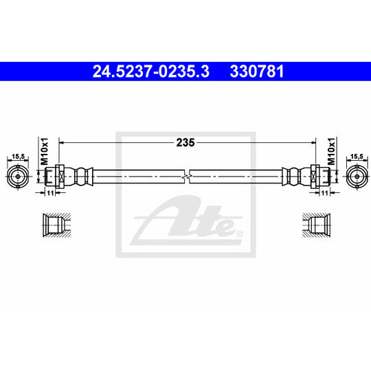 24.5237-0235.3 Brake Hose