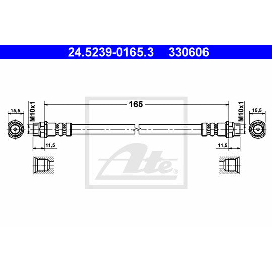24.5239-0165.3 Brake Hose