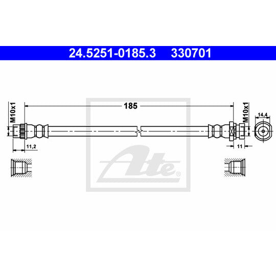 24.5251-0185.3 Brake Hose