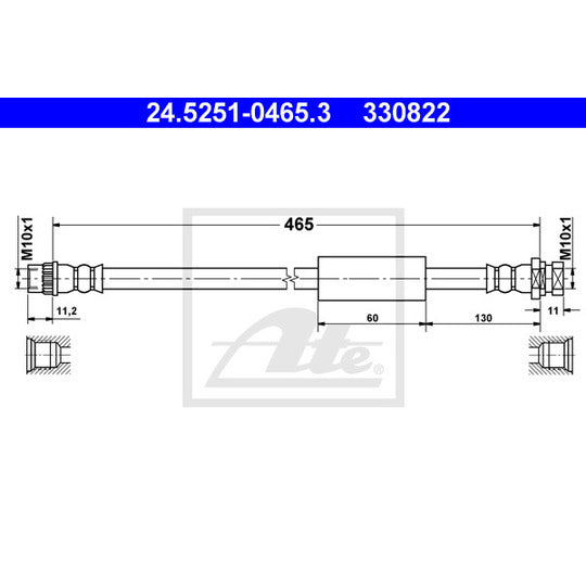 24.5251-0465.3 Brake Hose