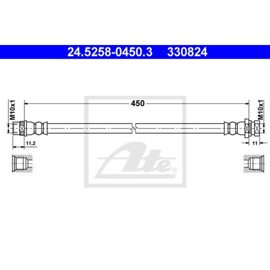 24.5258-0450.3 Brake Hose