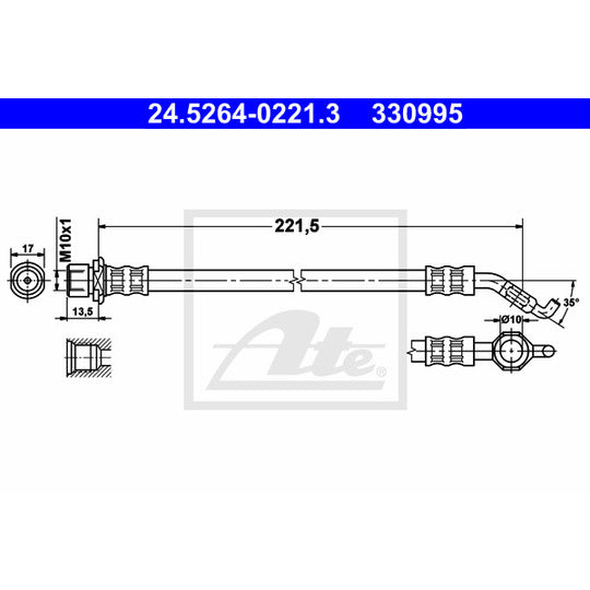 24.5264-0221.3 Brake Hose