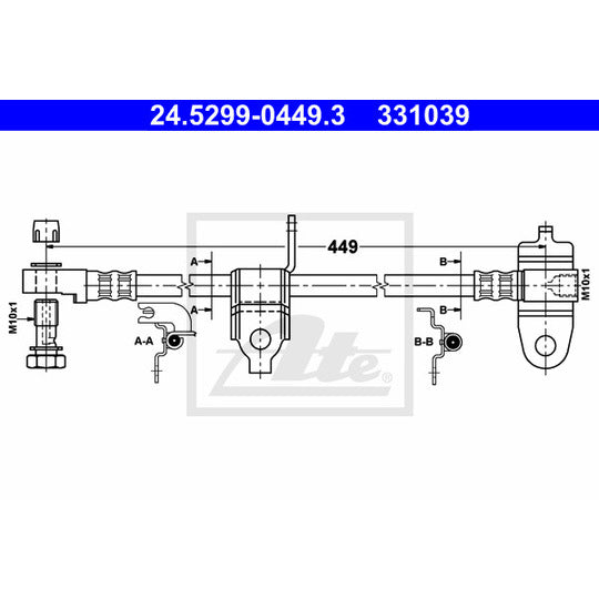 24.5299-0449.3 Brake Hose