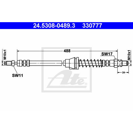 24.5308-0489.3 Brake Hose