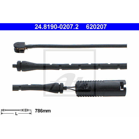 24.8190-0207.2 Warning Contact, brake pad wear