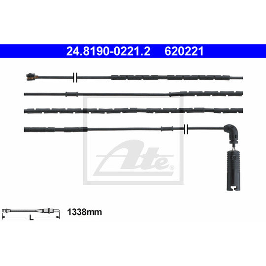 24.8190-0221.2 Warning Contact, brake pad wear