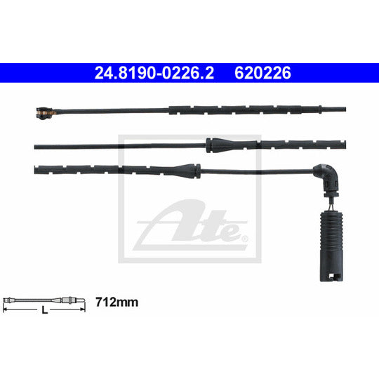24.8190-0226.2 Warning Contact, brake pad wear