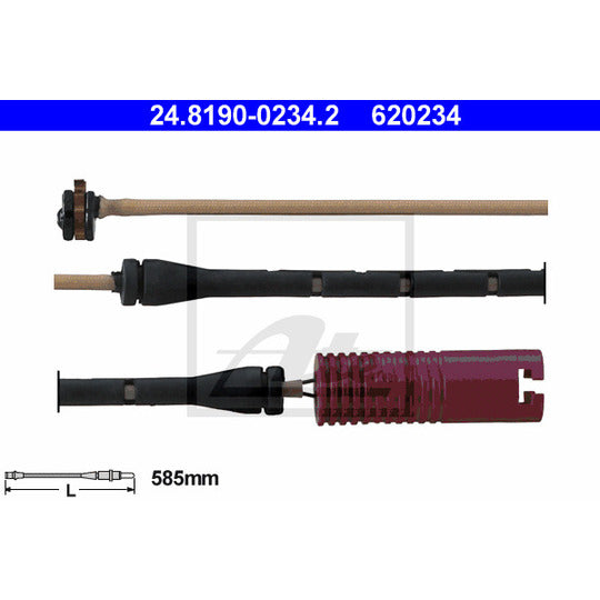 24.8190-0234.2 Warning Contact, brake pad wear
