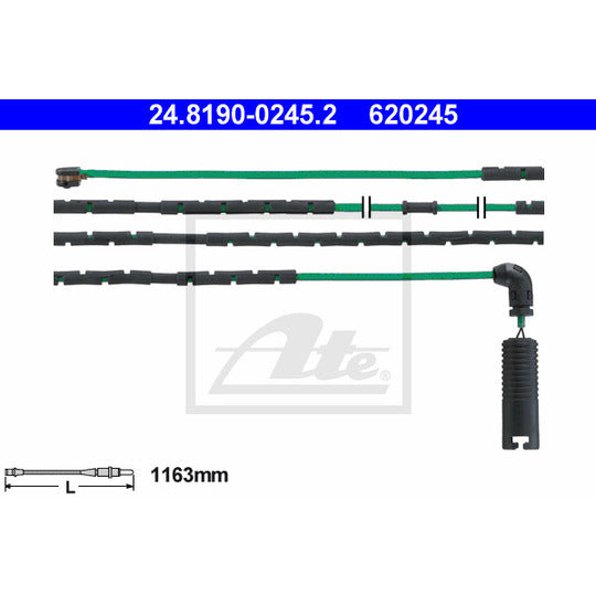 24.8190-0245.2 Warning Contact, brake pad wear