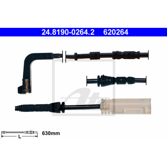 24.8190-0264.2 Warning Contact, brake pad wear
