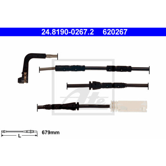24.8190-0267.2 Warning Contact, brake pad wear