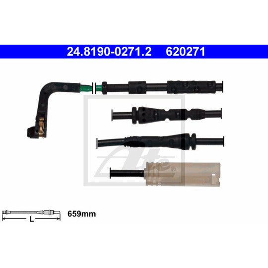 24.8190-0271.2 Warning Contact, brake pad wear
