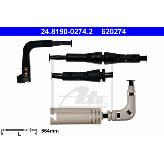 24.8190-0274.2 Warning Contact, brake pad wear