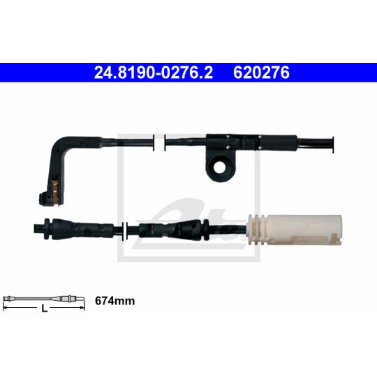 24.8190-0276.2 Warning Contact, brake pad wear