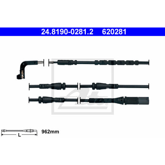 24.8190-0281.2 Warning Contact, brake pad wear
