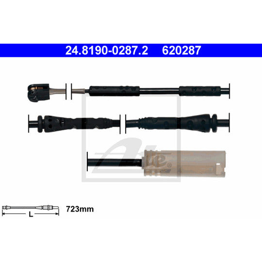 24.8190-0287.2 Warning Contact, brake pad wear