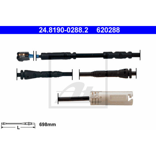 24.8190-0288.2 Warning Contact, brake pad wear
