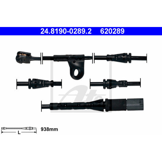 24.8190-0289.2 Warning Contact, brake pad wear