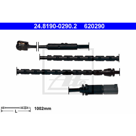 24.8190-0290.2 Warning Contact, brake pad wear