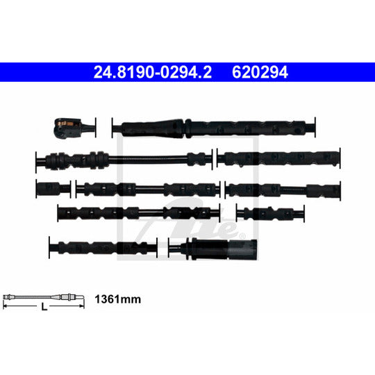 24.8190-0294.2 Warning Contact, brake pad wear
