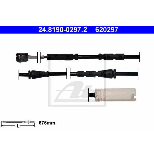 24.8190-0297.2 Warning Contact, brake pad wear