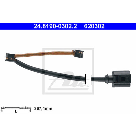 24.8190-0302.2 Warning Contact, brake pad wear