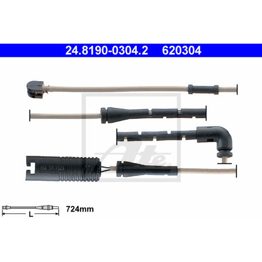 24.8190-0304.2 Warning Contact, brake pad wear