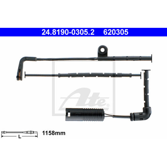 24.8190-0305.2 Warning Contact, brake pad wear