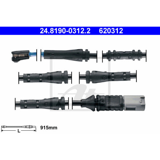 24.8190-0312.2 Warning Contact, brake pad wear