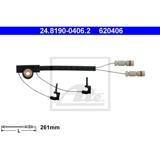 24.8190-0406.2 Warning Contact, brake pad wear