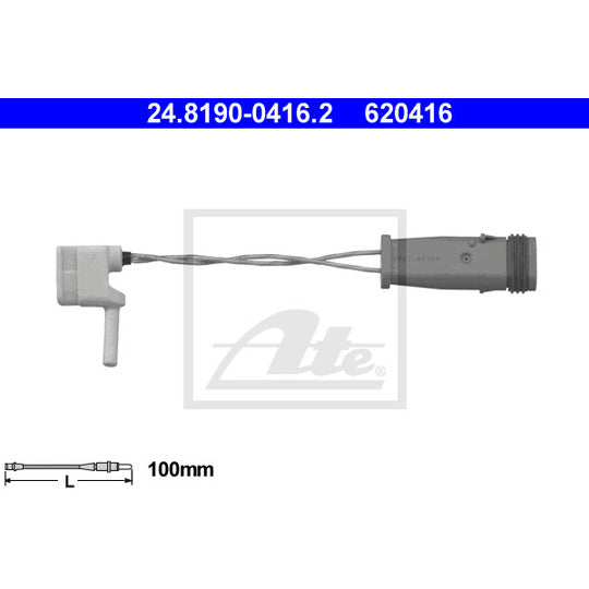 24.8190-0416.2 Warning Contact, brake pad wear