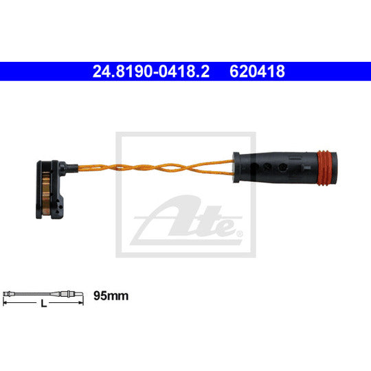 24.8190-0418.2 Warning Contact, brake pad wear