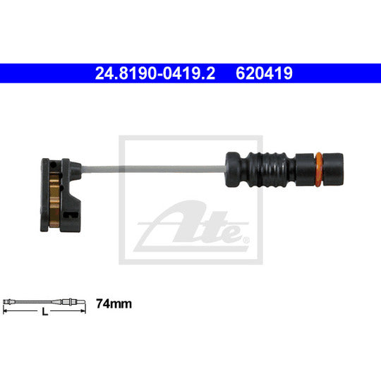 24.8190-0419.2 Warning Contact, brake pad wear
