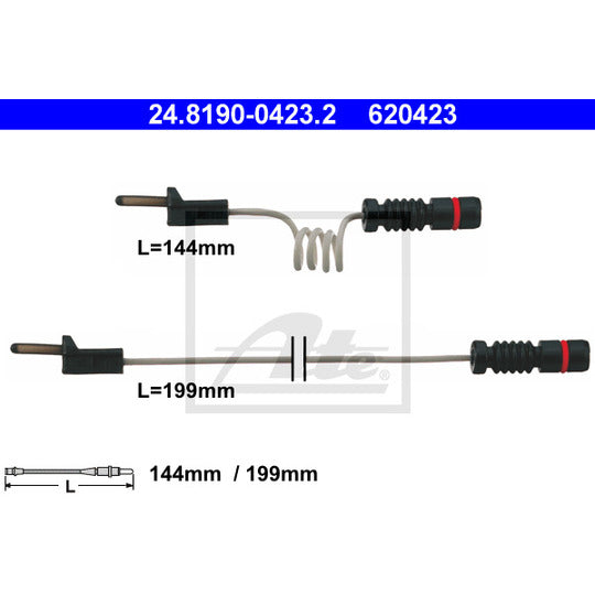 24.8190-0423.2 Warning Contact, brake pad wear