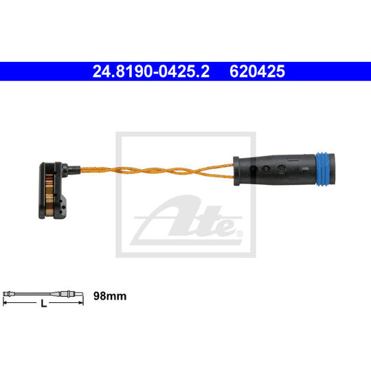 24.8190-0425.2 Warning Contact, brake pad wear