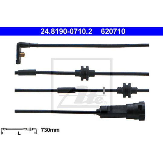 24.8190-0710.2 Warning Contact, brake pad wear