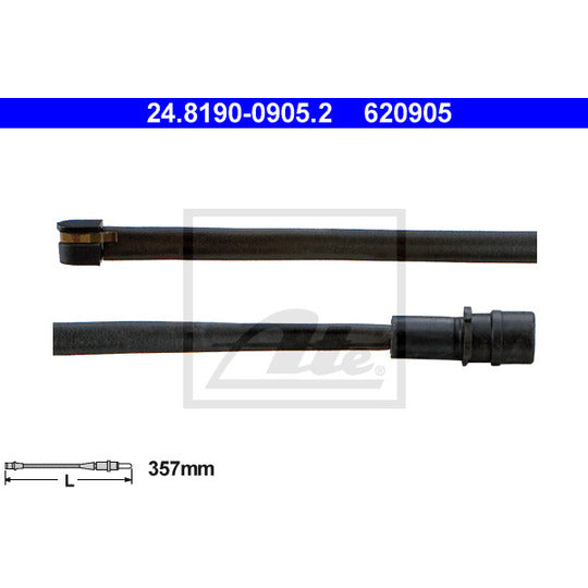 24.8190-0905.2 Warning Contact, brake pad wear