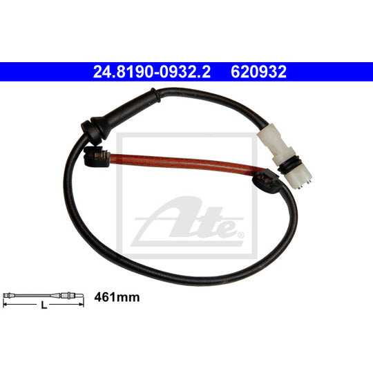 24.8190-0932.2 Warning Contact, brake pad wear