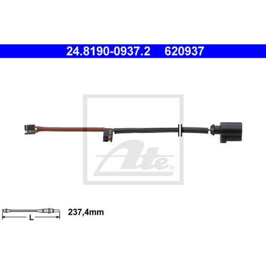 24.8190-0937.2 Warning Contact, brake pad wear